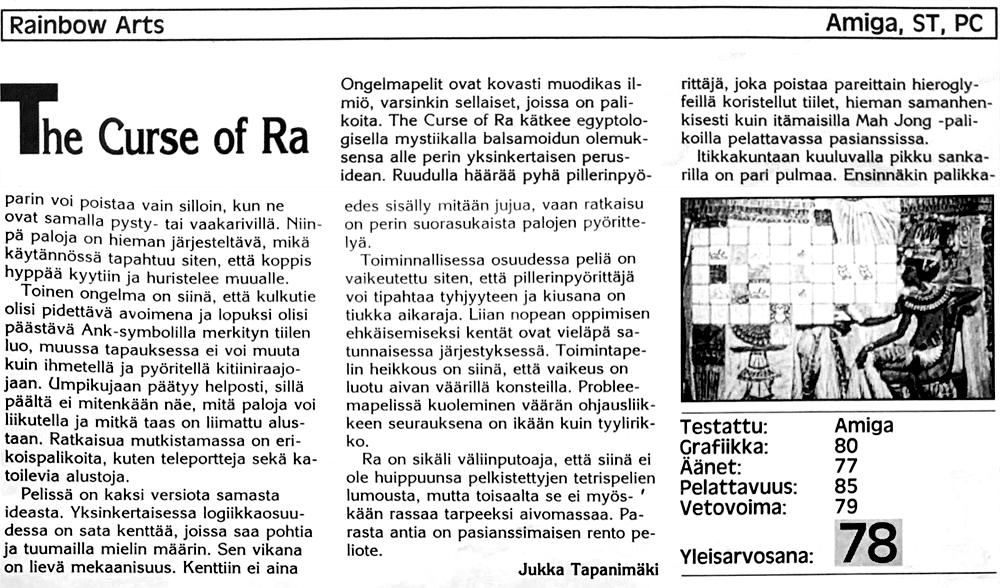 Curse of Ra, The